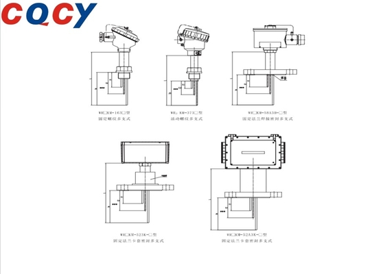 WRK Armored Multi Point Thermocouple Chemical Reactor Multipoint Temperature Transmitter