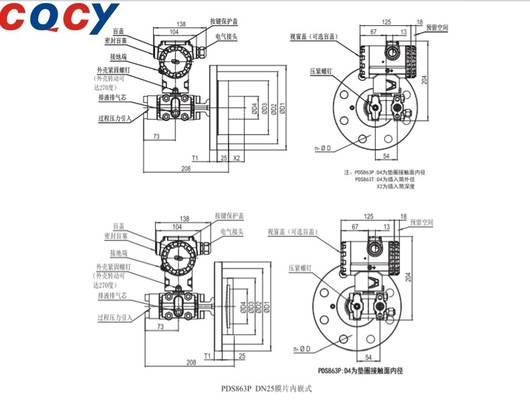 PDS863 LEVEL Pressure Transmitter Measure The Liquid Level Remote Setup, Monitoring