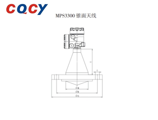 MPS3300 Series Level Meter Pulse Radar Level Meter Up To 150C  Radar Flow Meter